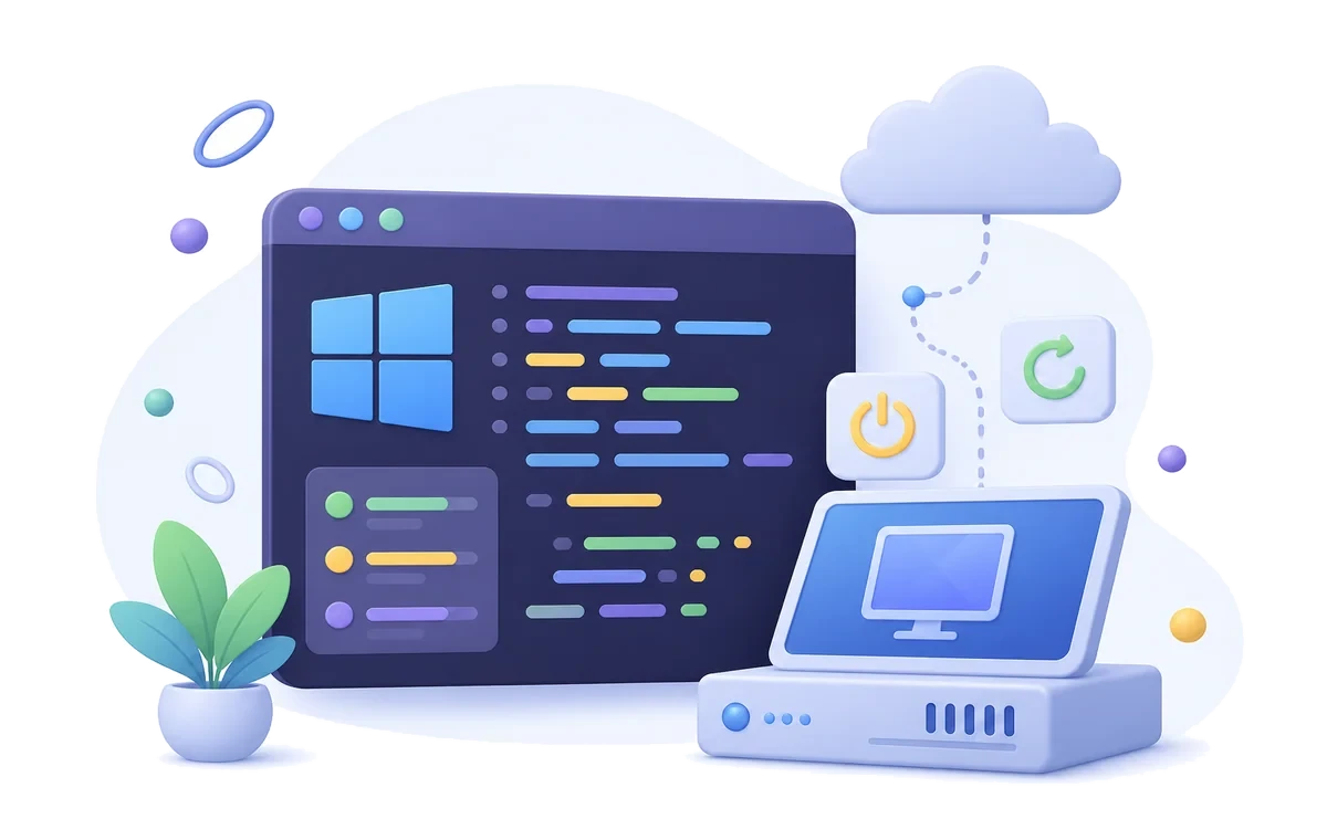 Удалённая перезагрузка и выключение Windows Server